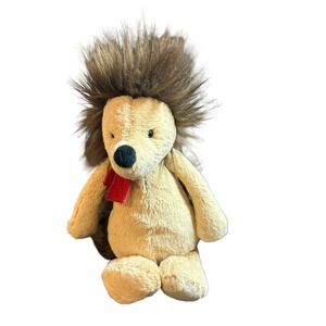 Jellycat London Brown Bashful Hedgehog Plush Tan Brown Soft Toy Woodland Animal